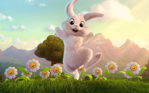 rabbit-3d-animals-wallpaper